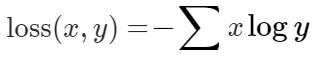 Cross Entropy loss formula